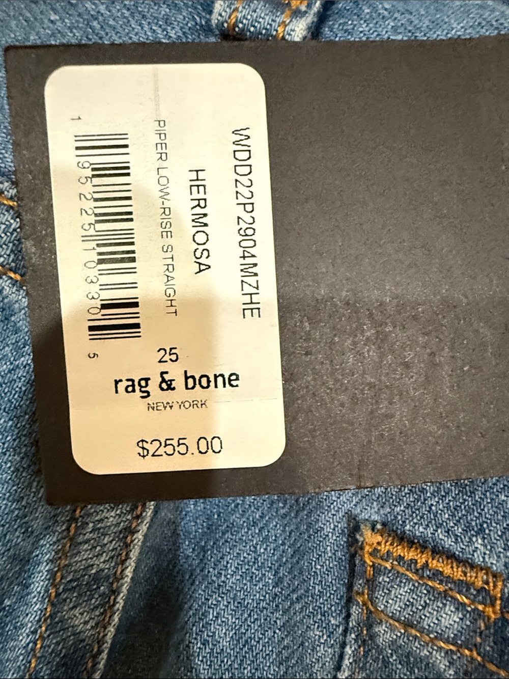 rag & bone light blue distressed denim jeans - Picture 9 of 10